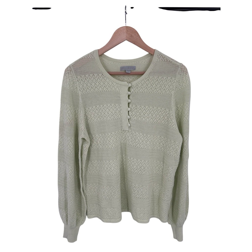 Ryegrass Sweater Womens XL Spring Casual Cottage Lightweight Pastel Minimal